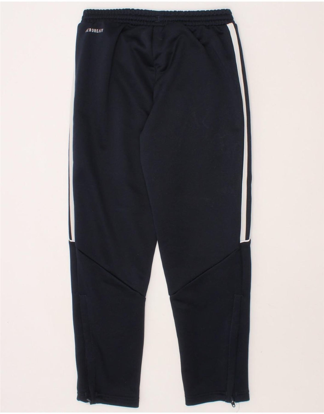 ADIDAS Boys Aeroready Tracksuit Trousers 6-7 Years Navy Blue Polyester Vintage Adidas and Second-Hand Adidas from Messina Hembry 