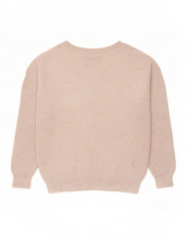 Marks & Spencer Damen-Pullover mit V-Ausschnitt, Gr. 10, Größe S, Grau meliert