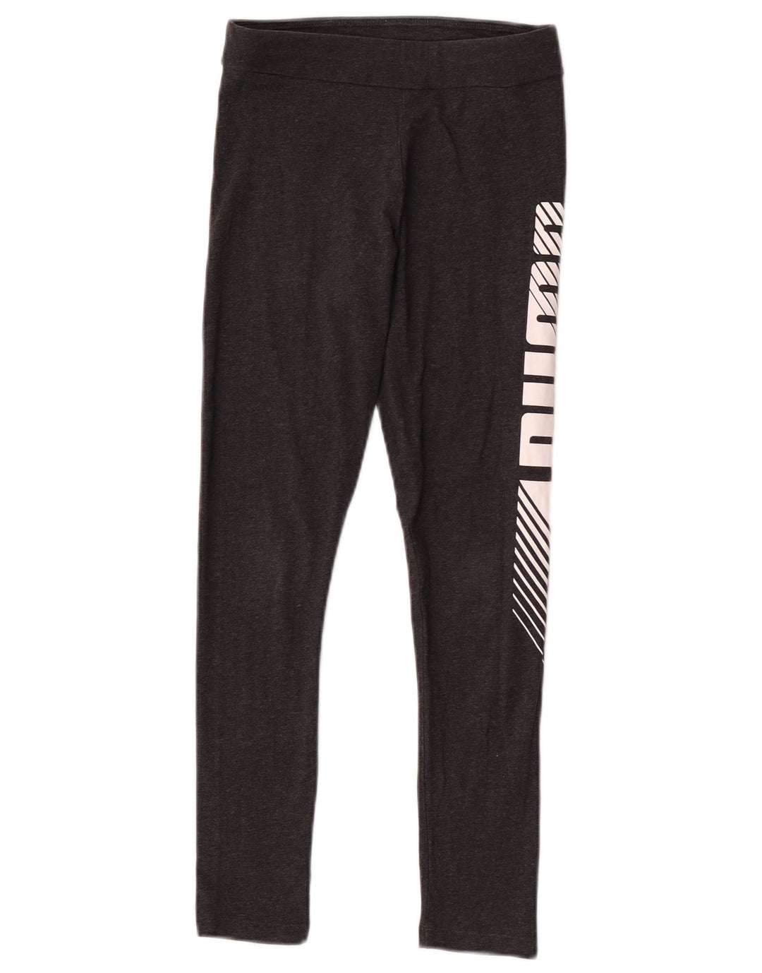 Puma Mädchen-Grafik-Leggings, 11–12 Jahre, Grau