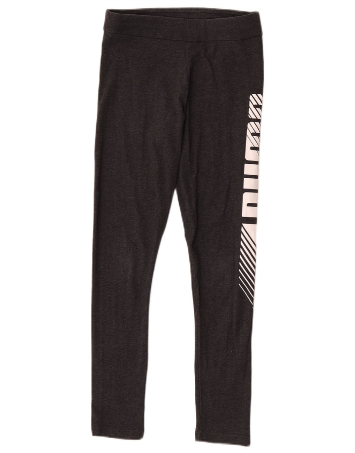 Puma Mädchen-Grafik-Leggings, 11–12 Jahre, Grau