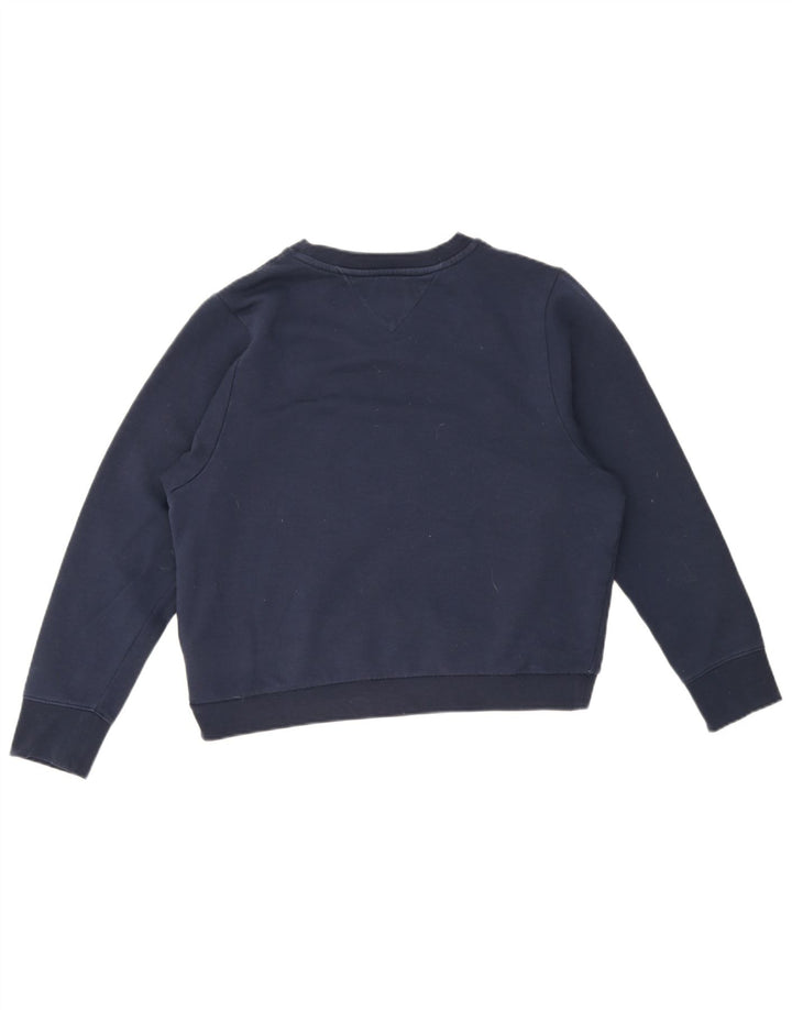 Tommy Hilfiger Damen-Sweatshirt in Übergröße, Gr. 10, Größe S, Marineblau