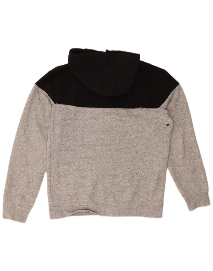 RIP CURL Herren-Kapuzenpullover mit Reißverschluss, Mittelgrau, Farbblock