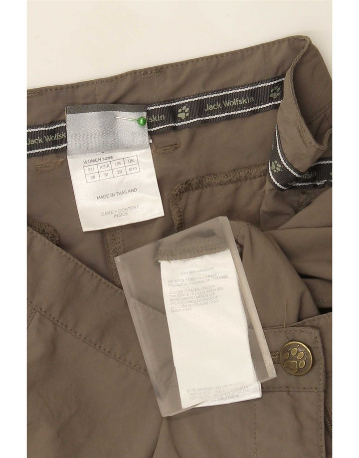 Jack Wolfskin Damen Bermudashorts UK 8/10 Small W29 Grau Polyamid