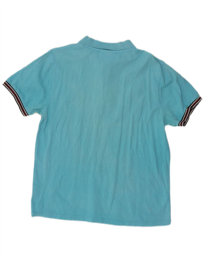 Fila Herren Poloshirt XL Blau Baumwolle