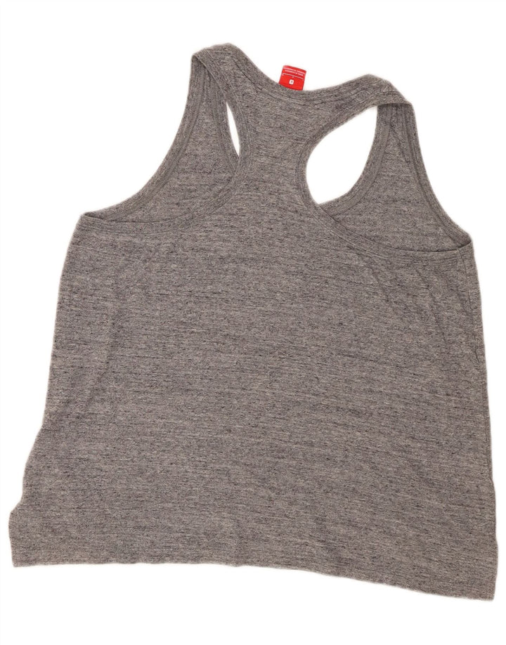 Nike Womens Graphic Vest Top UK 16 Large Grau gefleckte Baumwolle