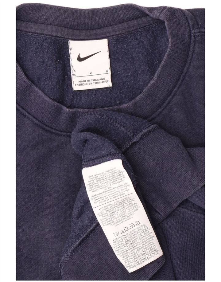 Nike Herren-Sweatshirt-Pullover, groß, marineblau, Baumwolle