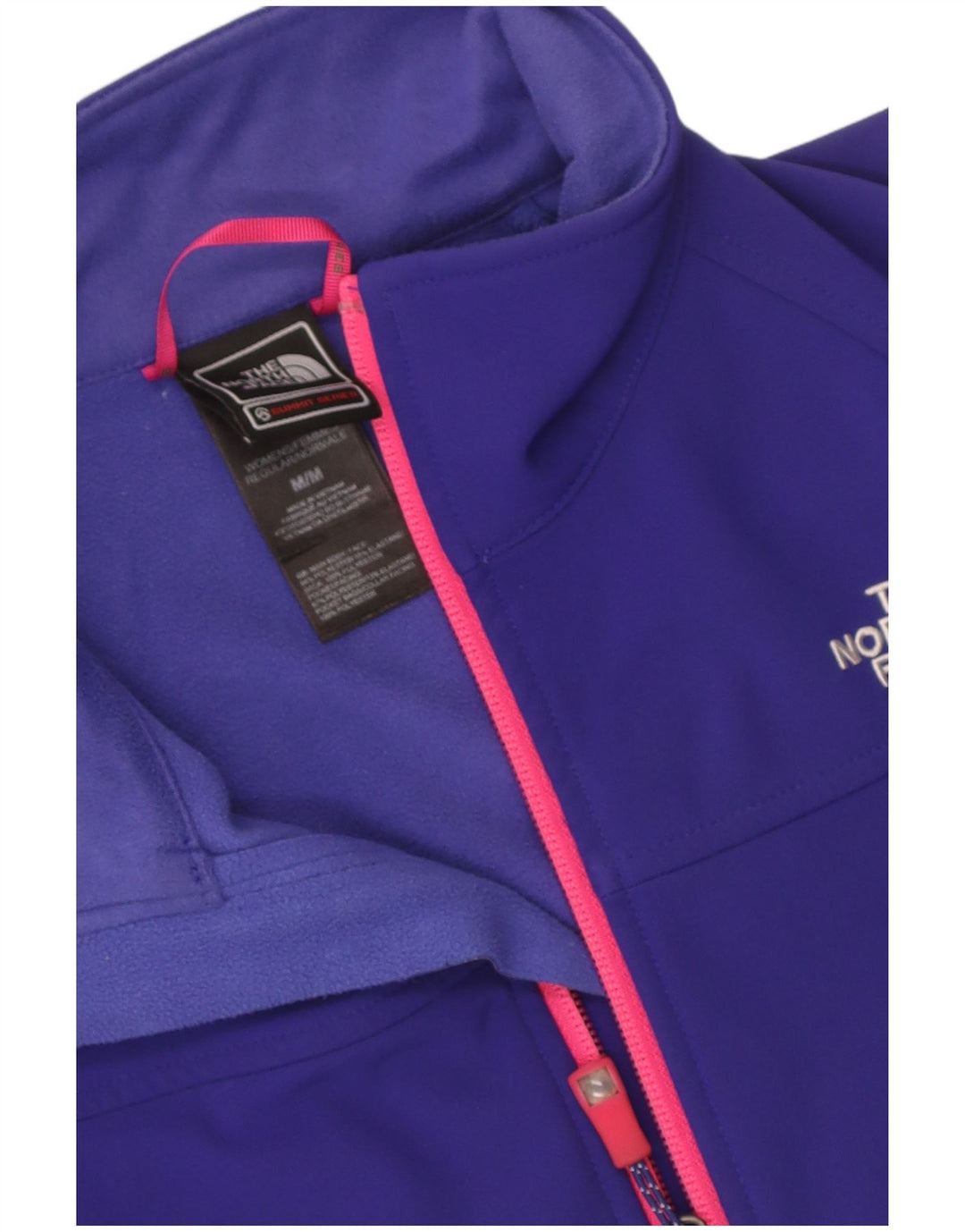 The North Face Damen-Windbreaker-Jacke UK 14 Mittelmarineblaues Polyester