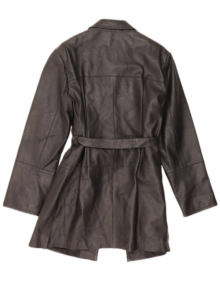 Conbipel Damen Ledermantel IT 48 XL Schwarzes Leder