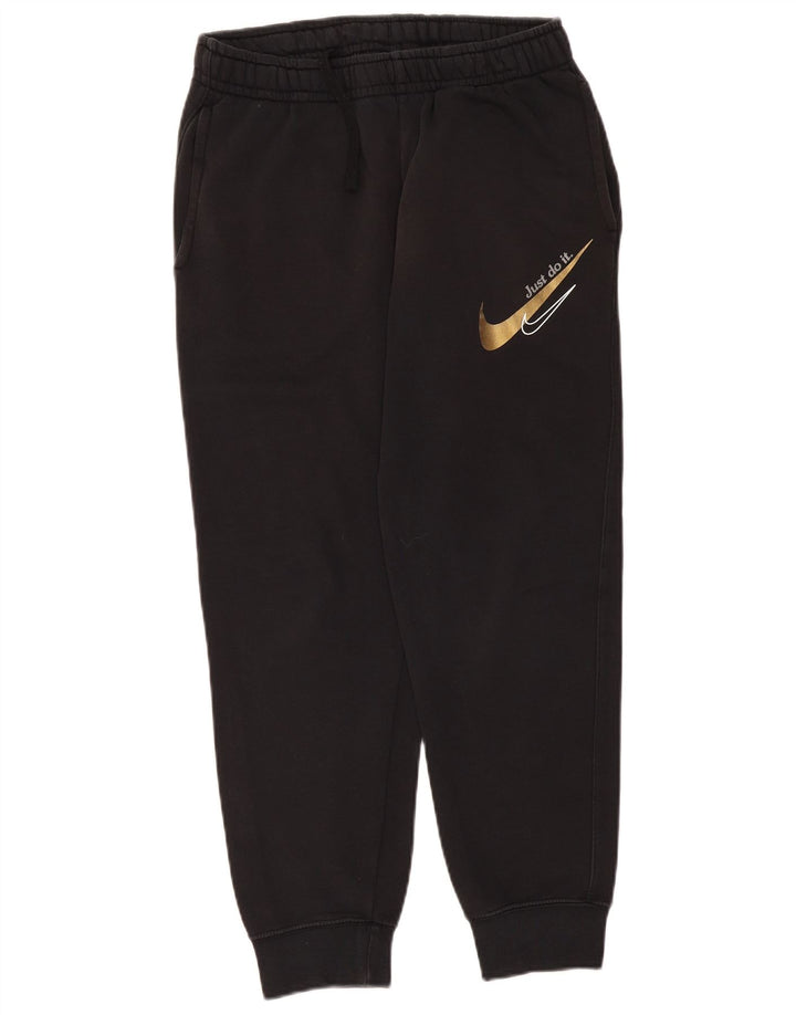 Nike Herren-Trainingshose mit Grafik, Jogginghose, Größe S, Schwarz, Baumwolle