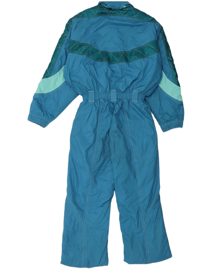 Dubin Herren-Skioverall mit Kapuze, IT 50, mittelblaues Farbblock-Polyester