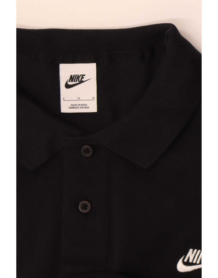 Nike Herren Poloshirt Large Schwarz
