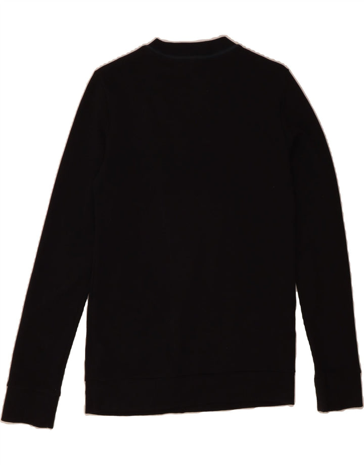 REEBOK Mens Classic Graphic Sweatshirt Jumper XS Black Cotton Vintage Reebok and Second-Hand Reebok from Messina Hembry 