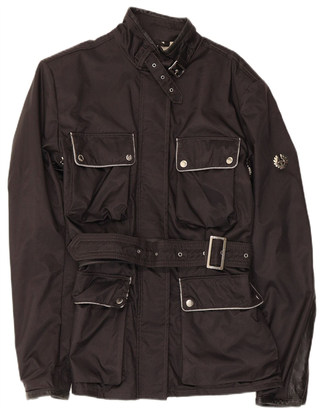 Belstaff Damen Utility-Jacke IT 44 Mittelschwarzes Nylon