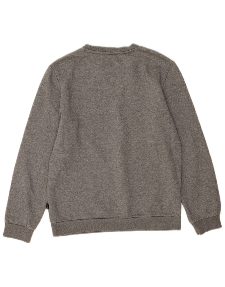 Puma Grafik-Sweatshirt für Jungen, 13–14 Jahre, grau gefleckte Baumwolle