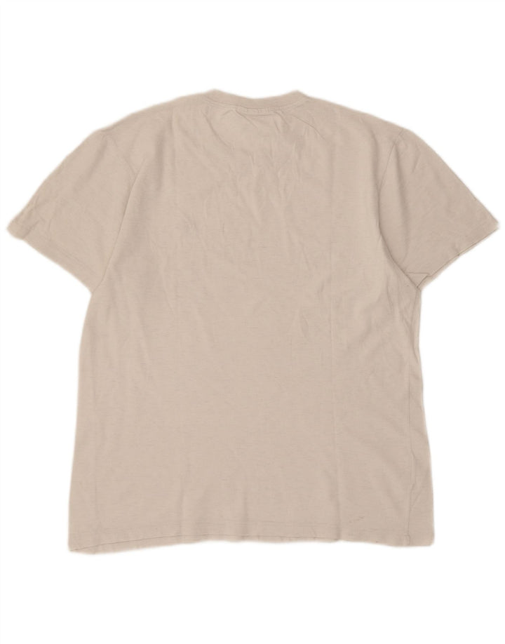 Lacoste Herren T-Shirt Top Größe 4 Mittelweiße Baumwolle
