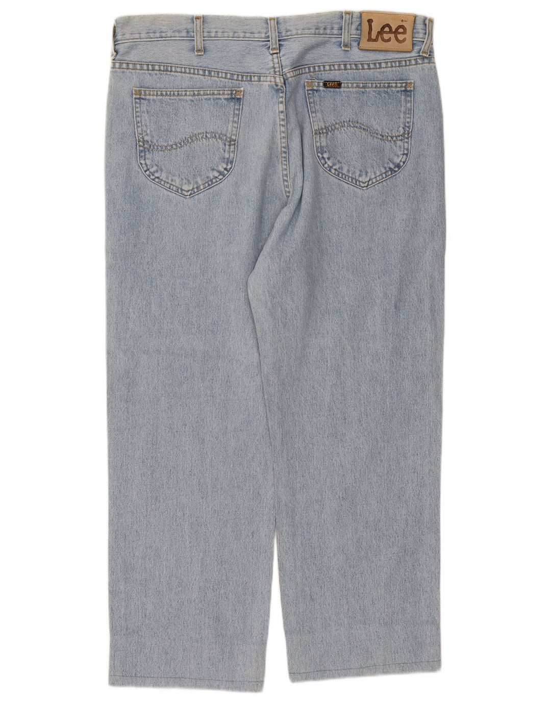 Lee Herren Chicago Straight Jeans W38 L27 Blaue Baumwolle
