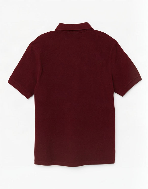 Marks & Spencer Herren-Poloshirt mit normaler Passform, XL, Burgunderrot, Baumwolle
