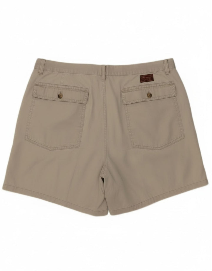 Rifle Mens Pegged Chino Shorts W36 Large Beige