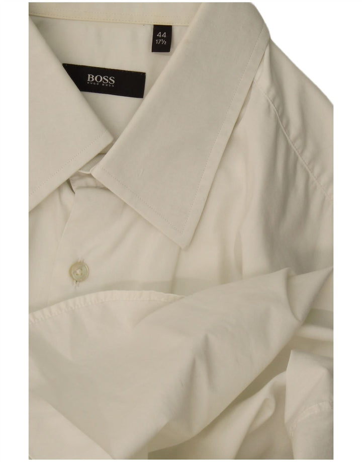 Hugo Boss Herrenhemd Größe 44 17 1/2 XL Weiß