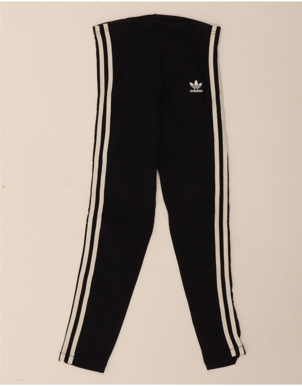 Adidas Girls Leggings 11-12 Years Medium Black Cotton