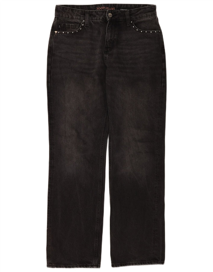 Joop Damen Straight Jeans W30 L32 Graue Baumwolle