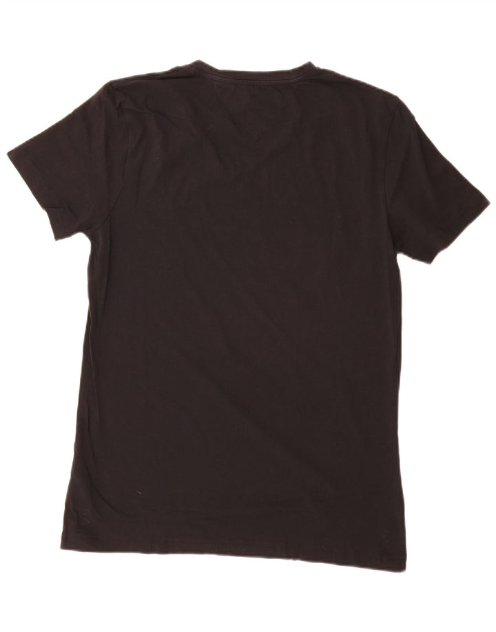 Tommy Hilfiger Herren T-Shirt Top Large Schwarz Baumwolle