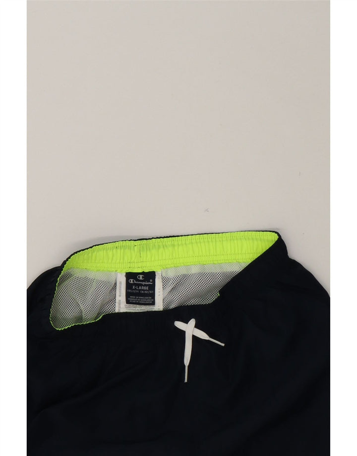 CHAMPION Boys Sport Shorts 13-14 Years XL Navy Blue Polyester Vintage Champion and Second-Hand Champion from Messina Hembry 