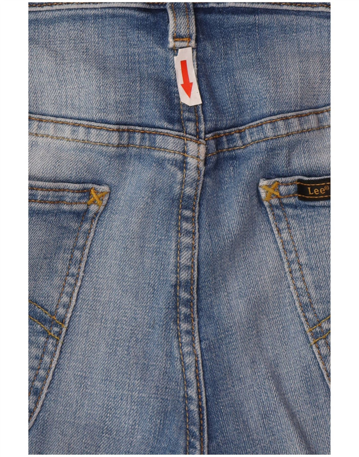 Lee Damen Daren Straight Jeans W28 L32 Blaue Baumwolle