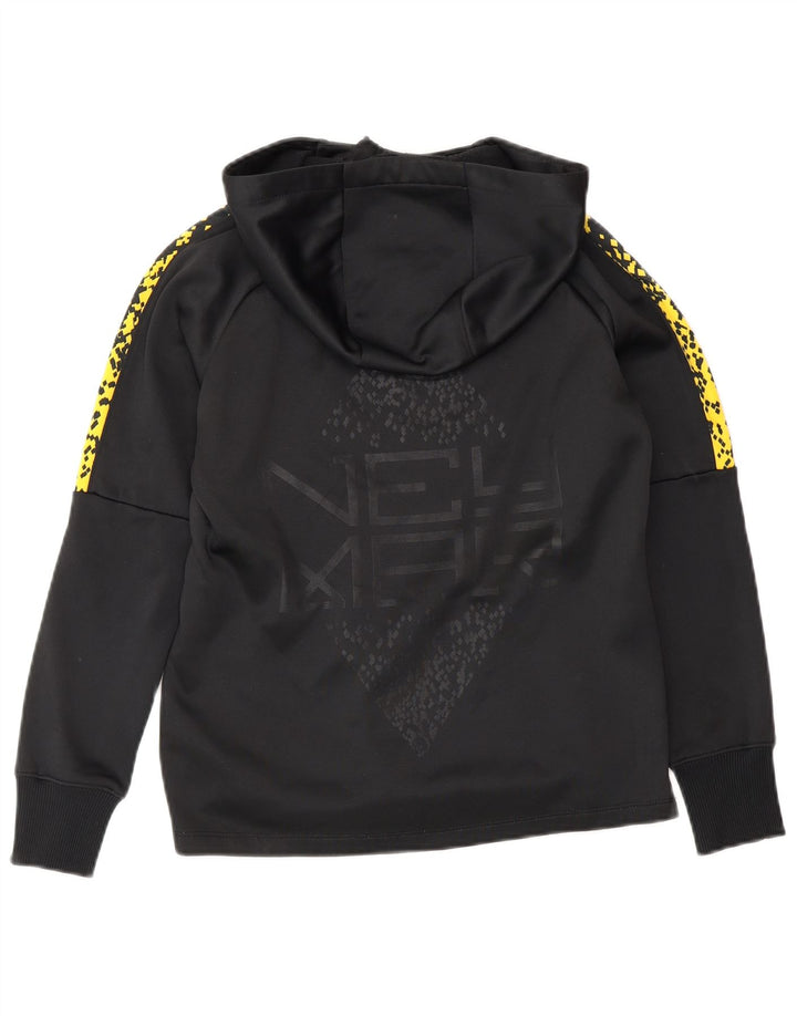 Nike Jungen Dri Fit Graphic Kapuzenpullover mit Reißverschluss, 10–11 Jahre, mittelschwarz