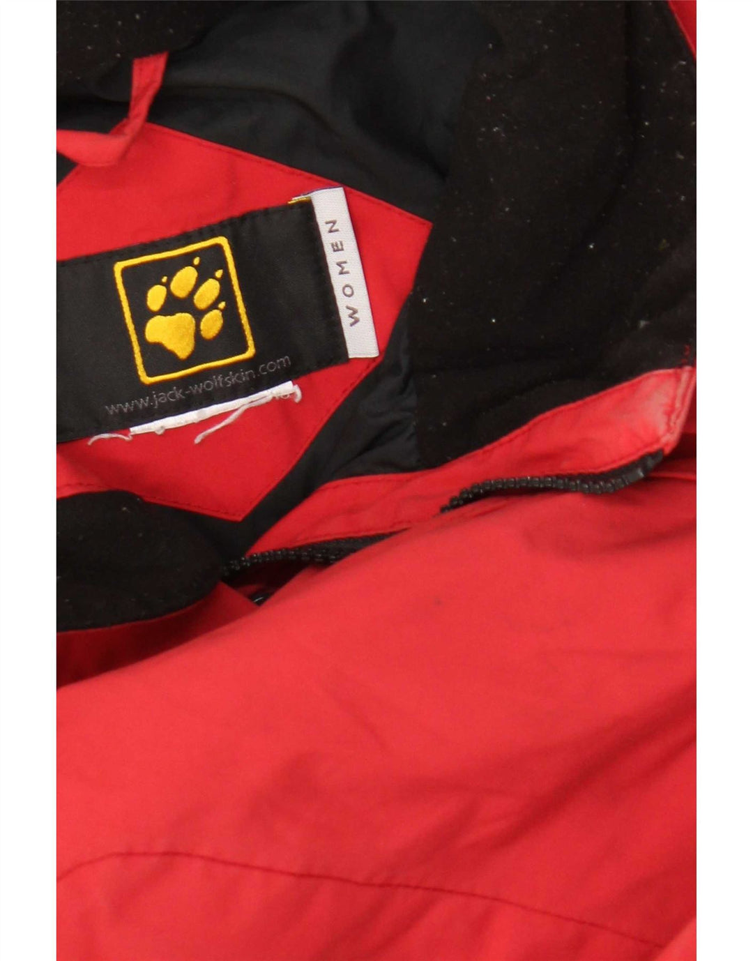Jack Wolfskin Damen Regenjacke UK 14 Large Rot Polyamid