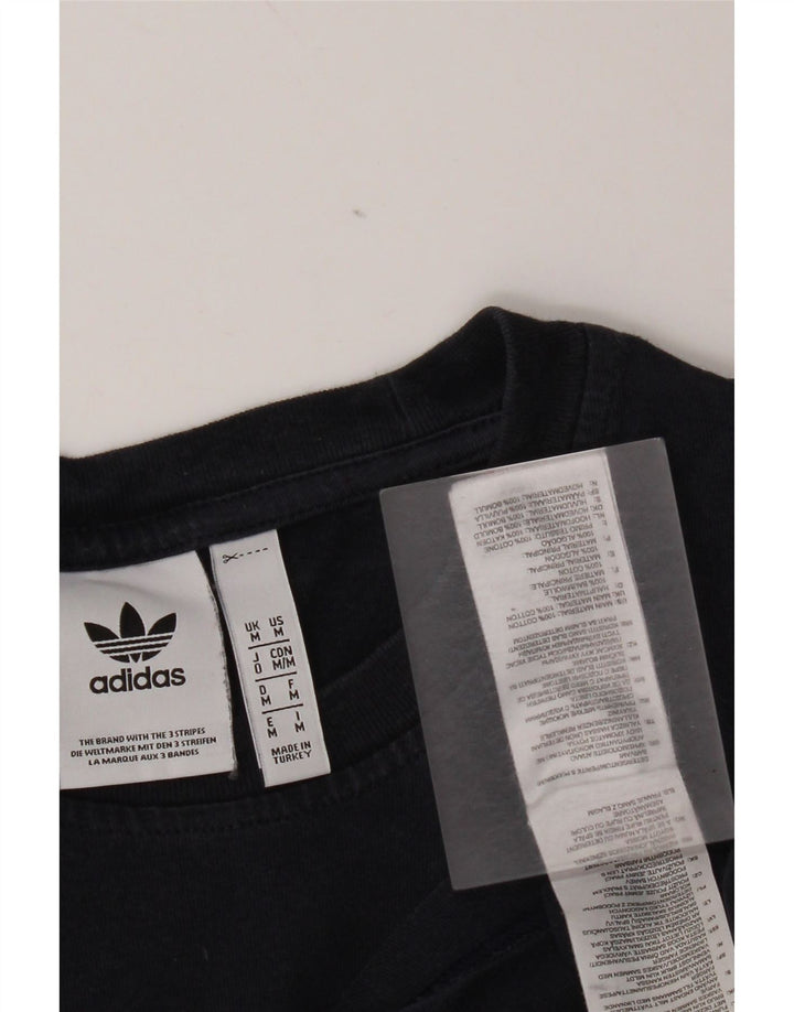 Adidas Herren T-Shirt Top Medium Marineblau Baumwolle