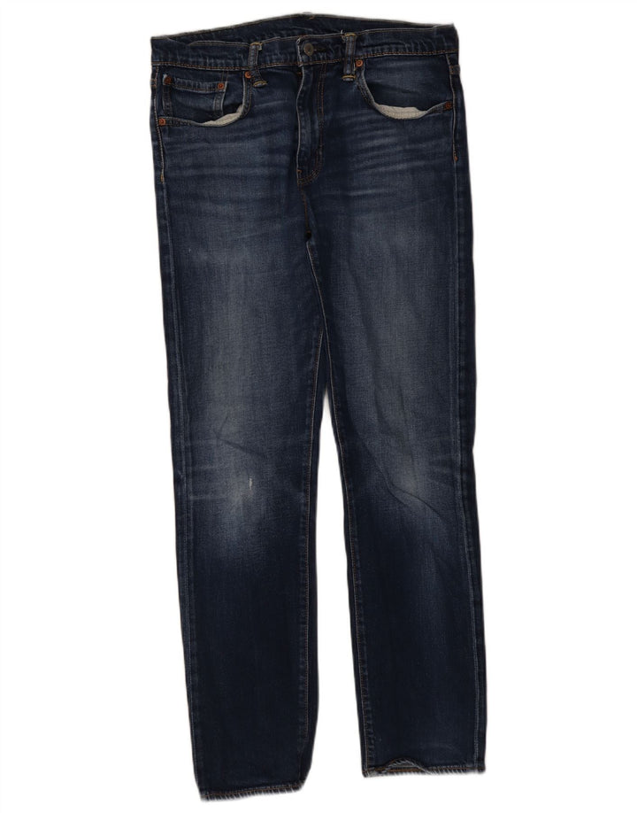 Levi's Damen Distressed Straight Jeans W33 L32 Blaue Baumwolle