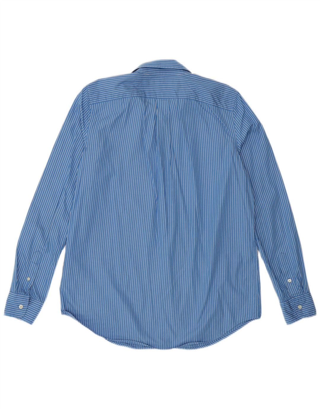 Ralph Lauren Damenhemd US 8 Mittelblau gestreift aus Baumwolle