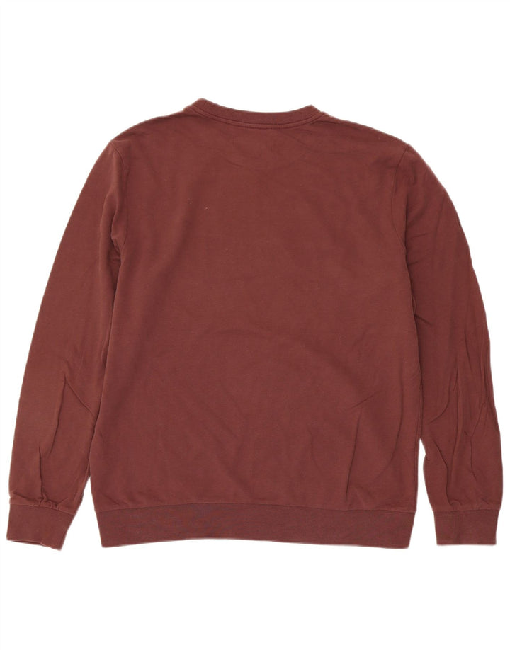 All Saints Herren-Sweatshirt-Pullover, mittlere kastanienbraune Baumwolle
