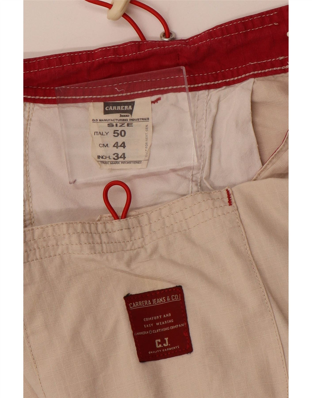 CARRERA Herren Freizeithose W34 L31 Beige Baumwolle