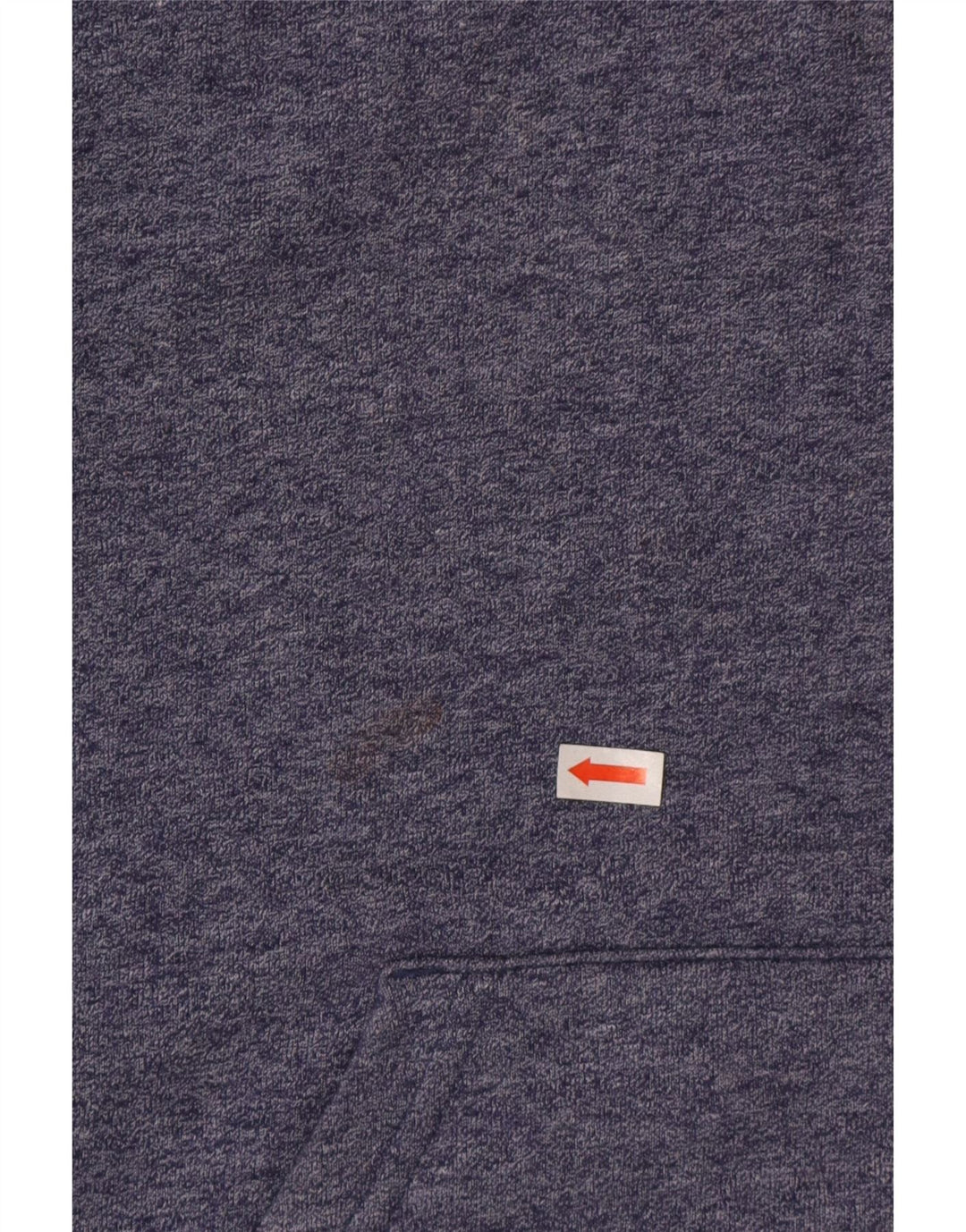 Quiksilver Herren-Kapuzenpullover aus mittelblau gefleckter Baumwolle