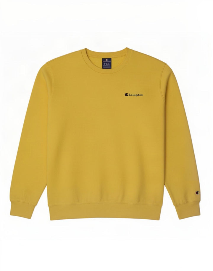 Champion Herren-Sweatshirt-Pullover aus mittelgelber Baumwolle