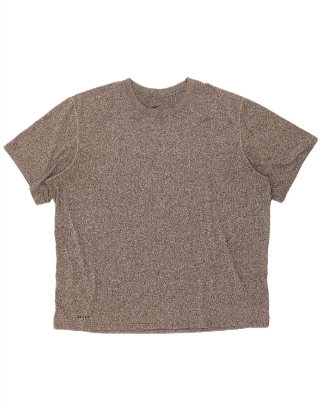 Nike Herren Dri Fit T-Shirt Top 2XL Grau geflecktes Polyester