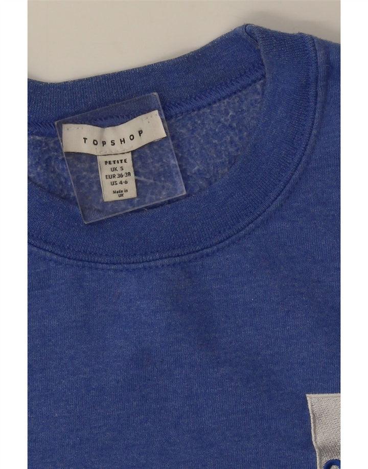 TOPSHOP Herren Petite Sweatshirt Pullover Small Blau