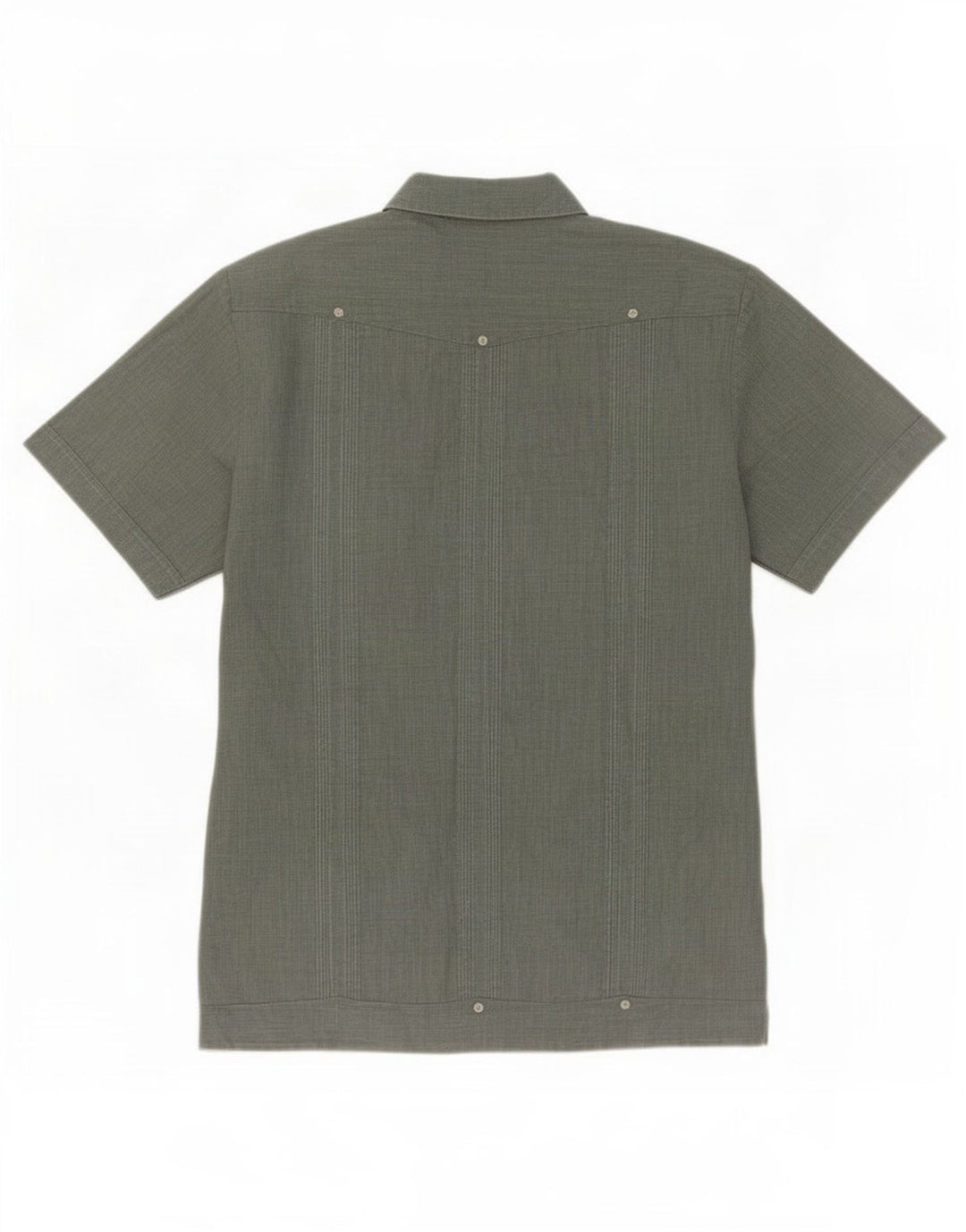 Romani Herren-Kurzarmhemd, groß, grün, Paisleymuster, Polyester