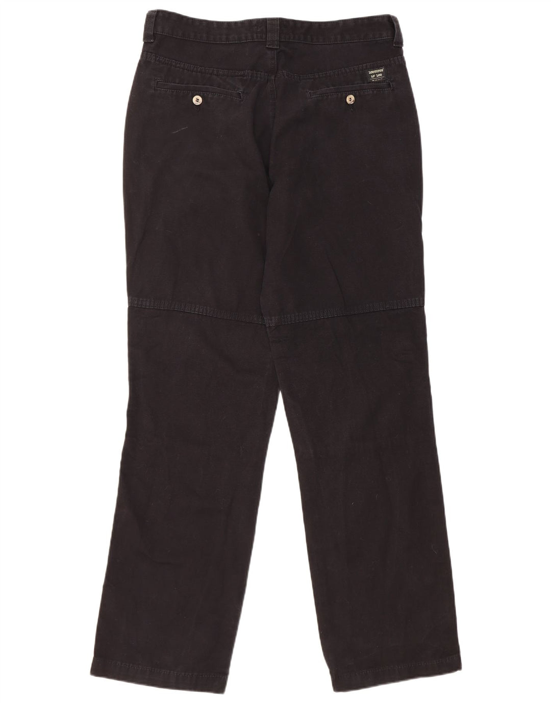 Lee Herren gerade Chinohose W34 L33 schwarze Baumwolle