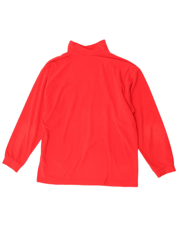 Schöffel Herren-Fleecepullover mit Reißverschluss am Hals, mittelrot