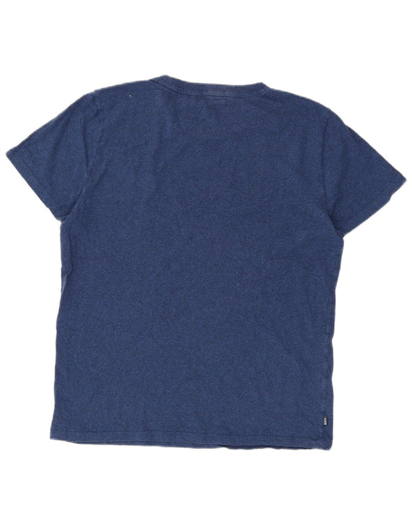 Superdry Herren T-Shirt Top XL Marineblau Baumwolle