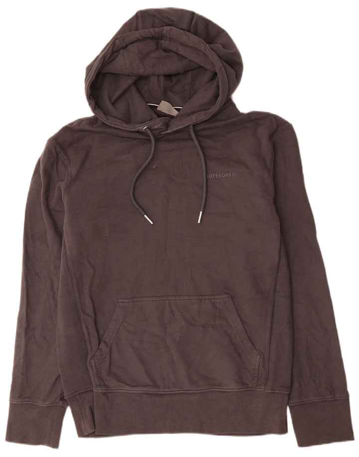 Superdry Herren-Kapuzenpullover, Größe S, Grau, Baumwolle