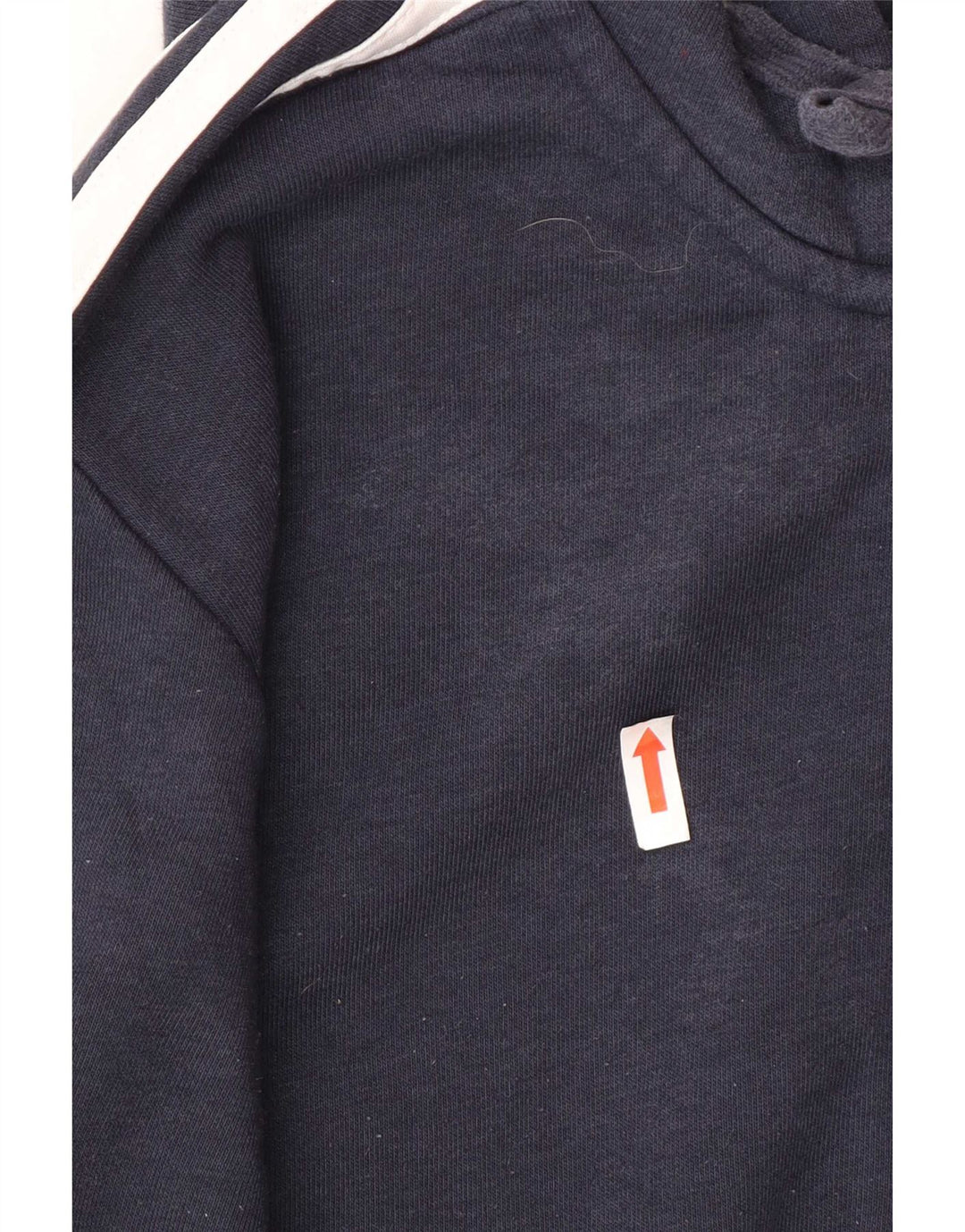 Adidas Herren-Kapuzenpullover mit Reißverschluss, mittlere marineblaue Baumwolle