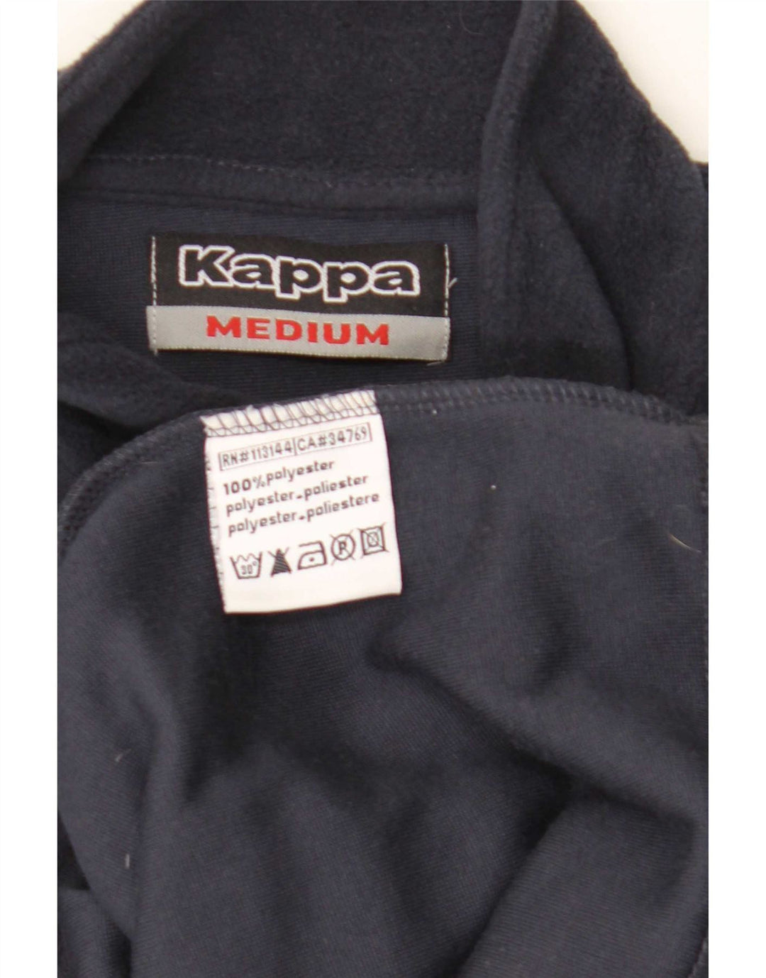 Kappa Damen-Fleecepullover mit Reißverschluss am Hals, UK 12, mittelmarineblau, Polyester