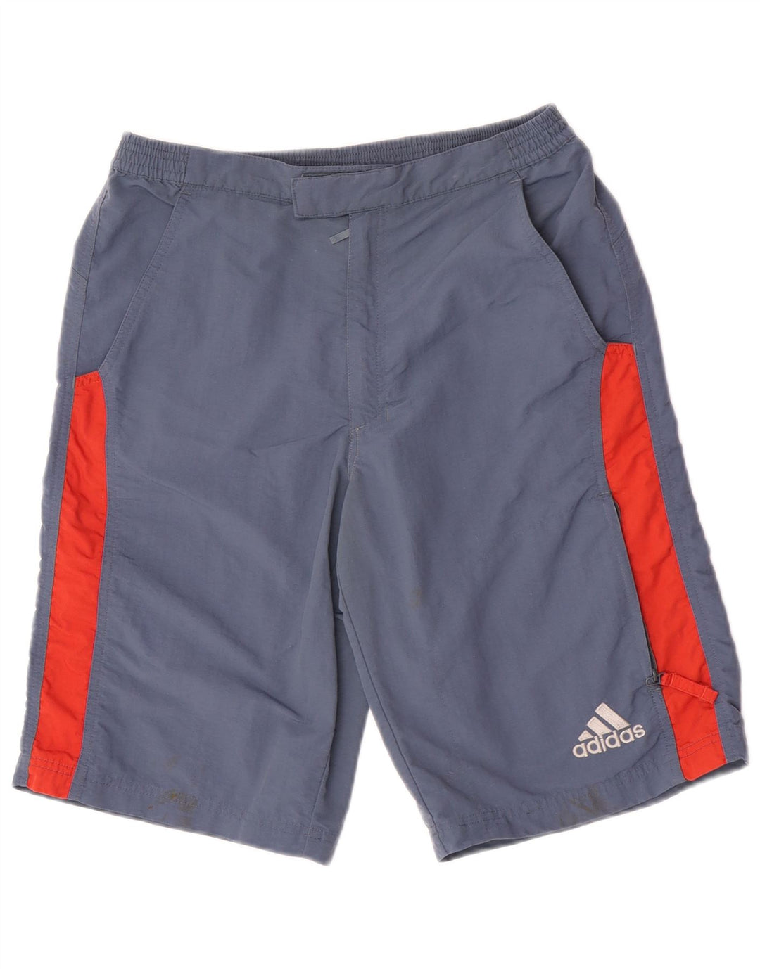Adidas Cargo-Shorts für Jungen, 13–14 Jahre, W30, blaues Colourblock-Polyamid