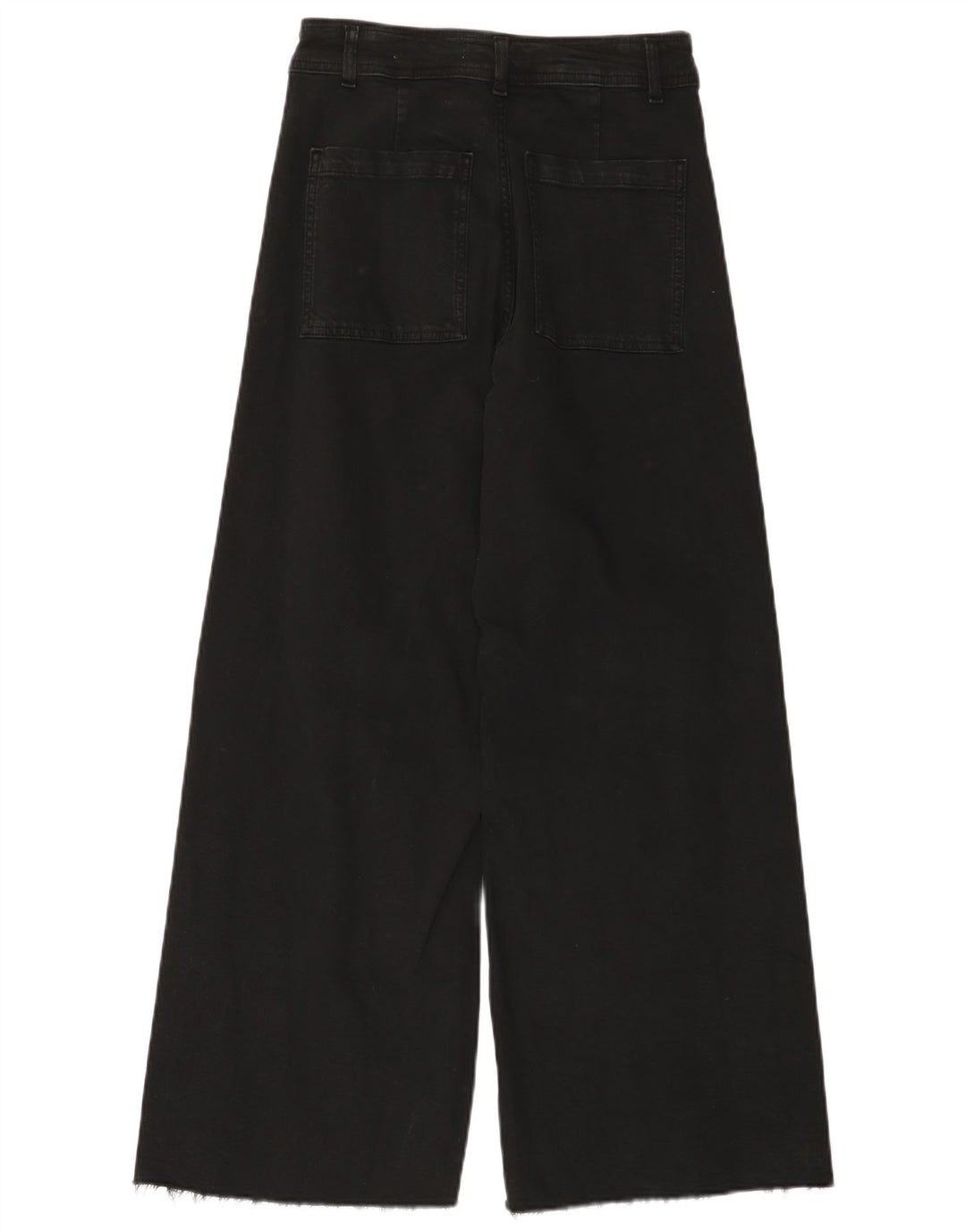 Zara Damen-Jeans mit weitem Bein, EU 40, mittelgroß, W30, L28, Schwarz