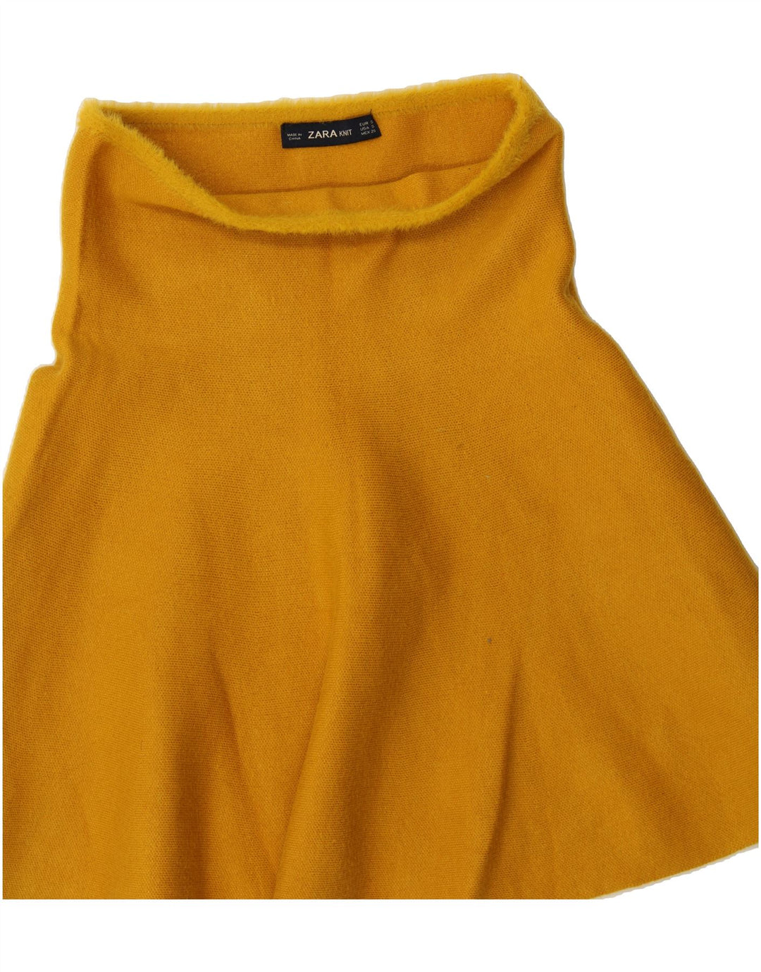 ZARA Womens Knit Flared Skirt Small W26  Yellow Vintage Zara and Second-Hand Zara from Messina Hembry 