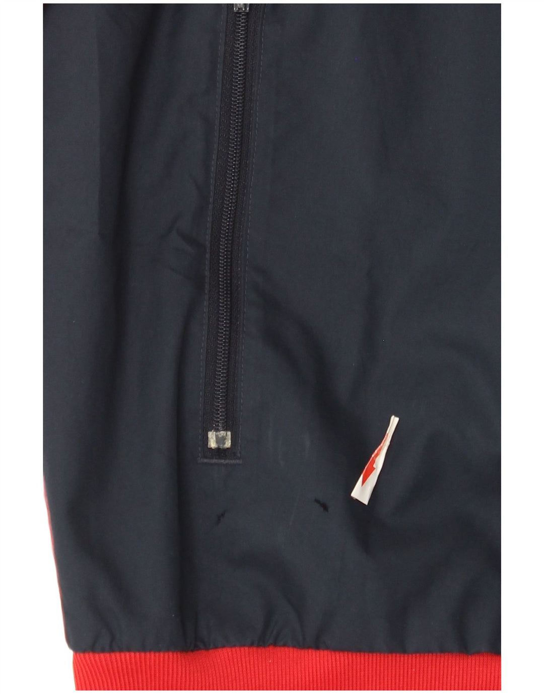 Adidas Herren-Trainingsanzug mit Kapuze, Oberjacke, Mittelrotes Farbblock-Polyester